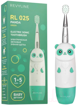Звуковая зубная щетка Revyline RL025 Baby Panda / 7853 (зеленый)