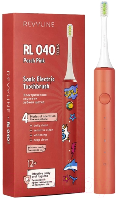 Звуковая зубная щетка Revyline RL040 Kids / 7610 (оранжевый)