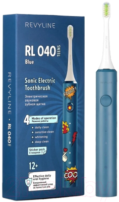 Звуковая зубная щетка Revyline RL040 Kids / 7609 (голубой)