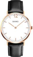 Часы наручные мужские Skmei 1181 (розовое золото/черный) - 