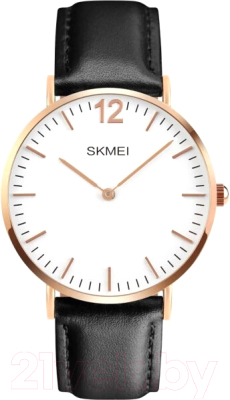 Часы наручные мужские Skmei 1181 (розовое золото/черный)
