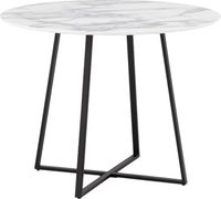 Обеденный стол Stool Group Дакота 100x100 / FDC8004 wh/marble (белый мрамор) - 