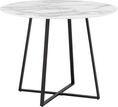 Обеденный стол Stool Group Дакота 100x100 / FDC8004 wh/marble