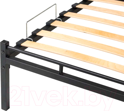 Полуторная кровать Askona Хью 90x200 (черный)