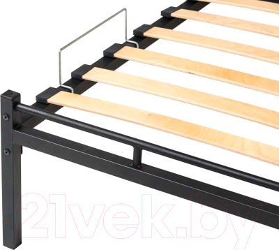 Полуторная кровать Askona Хью 140x200 (черный)