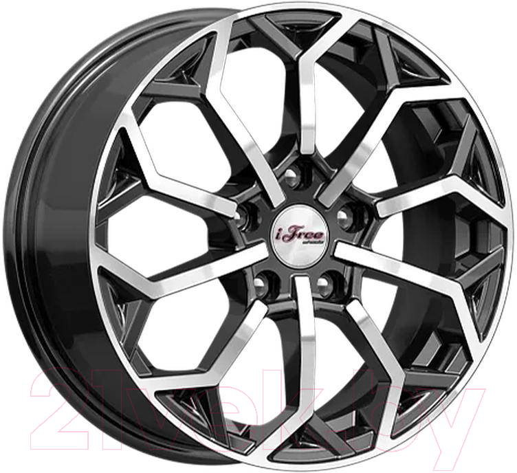 Литой диск iFree Спейс-Нидл 16x6.5" 5x114.3мм DIA 67.1мм ET 38мм Блэк джек