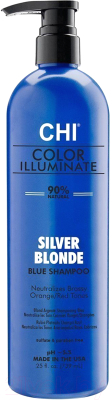 Оттеночный шампунь для волос CHI Ionic Color Illuminate Shampoo (739мл, Silver Blonde)