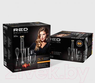 Блендер погружной RED solution RHB-2981 (черный/шампань)
