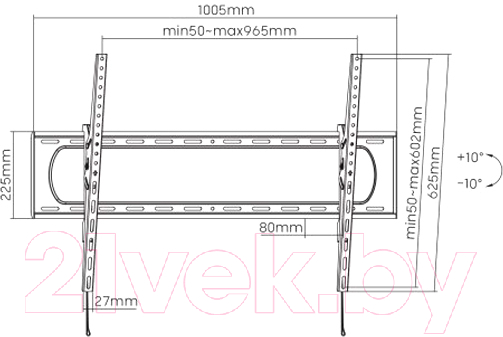 Кронштейн для телевизора Maclean MC-750 N