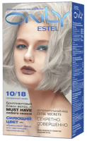 Гель-краска для волос Estel Only 10/18 (светлый блондин пепельно-жемчужный) - 