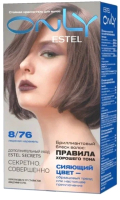 Гель-краска для волос Estel Only 8/76 (светло-русый коричнево-фиолетовый) - 