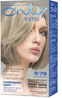 Гель-краска для волос Estel Only 9/78 (блондин коричнево-жемчужный) - 