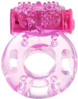 Виброкольцо ToyFa 818040-3 (розовыйрозовый) - 