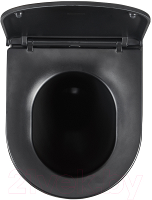 Унитаз подвесной LEMARK Глейзер 9612004 (черный матовый, с сиденьем)