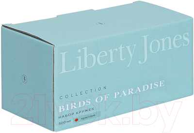 Набор кружек Liberty Jones Birds of Paradise / LJ0000208 (2шт, красный)