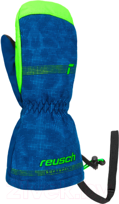 Варежки лыжные Reusch Maxi R-Tex Xt / 6285515-4507 (р-р 2, Mitten Surf The Web/Green Gecko)