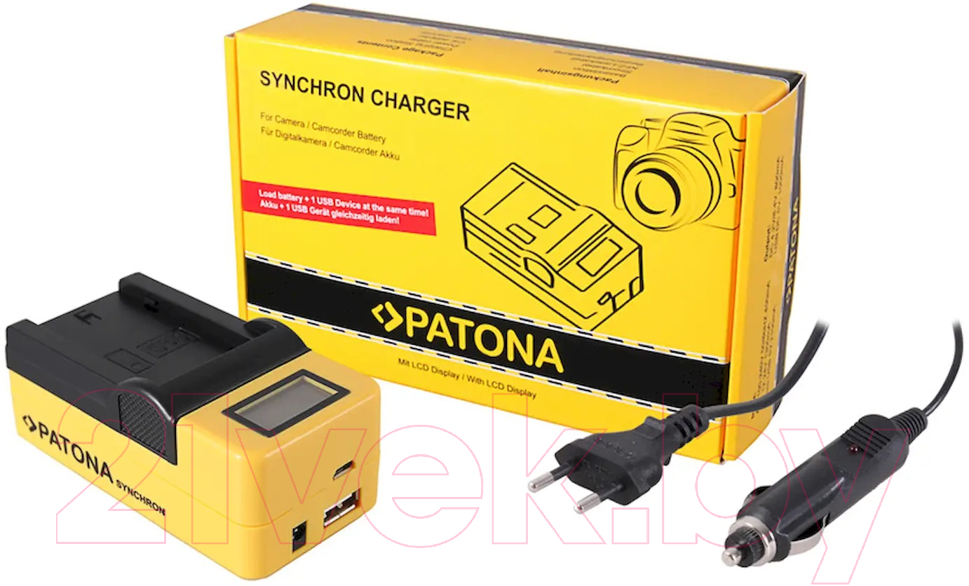 Зарядное устройство для аккумулятора для камеры Patona Synchron USB 4580