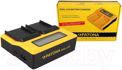 Зарядное устройство для аккумулятора для камеры Patona Dual LCD USB 7583