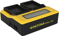 Зарядное устройство для аккумулятора для камеры Patona Dual LCD USB 7624  - 