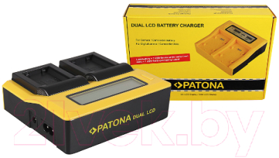 Зарядное устройство для аккумулятора для камеры Patona Dual LCD USB 7624 