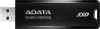 Внешний жесткий диск A-data SC610 2TB (SC610-2000G-CBK/RD) - 