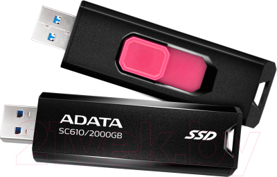 Внешний жесткий диск A-data SC610 2TB (SC610-2000G-CBK/RD)
