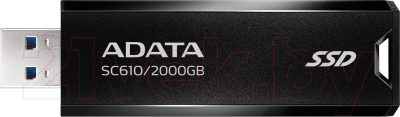 Внешний жесткий диск A-data SC610 2TB (SC610-2000G-CBK/RD)