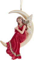 Елочная игрушка Kurt S. Adler Фея на луне в красном платье / E0841_2 - 