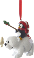 Елочная игрушка Kurt S. Adler Пингвин на белом медведе / H5111 - 