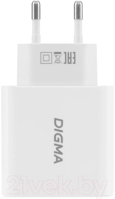 Адаптер питания сетевой Digma DGW3D / DGW3D0F110WH (белый)
