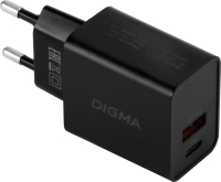 Адаптер питания сетевой Digma DGW2D / DGW2D0F110BK (черный) - 