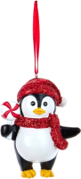 Елочная игрушка Kurt S. Adler Пингвин в блестящей шапочке и шарфе / H5633 - 