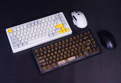 Клавиатура Dareu A81 (белый/желтый)