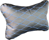 Подушка для автомобиля Sled 18x18см (синяя клетка) - 
