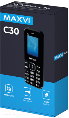 Мобильный телефон Maxvi C30 (черный)