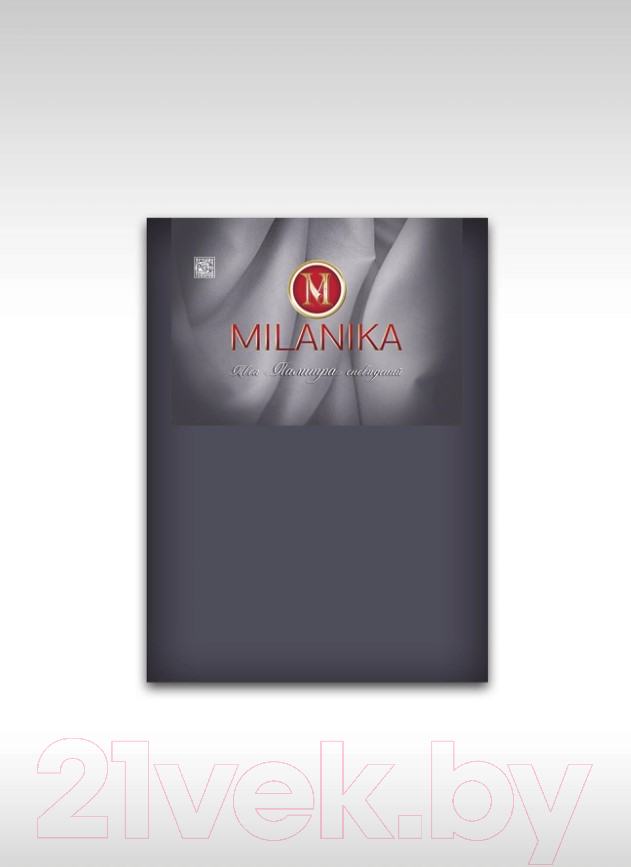 Простыня Milanika Грэй на резинке 180x200x20 (поплин г/к) — фото 2
