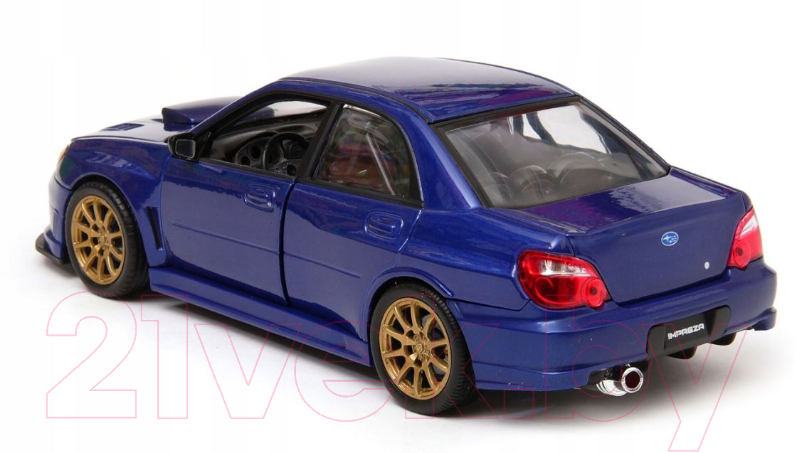 Масштабная модель автомобиля Welly Subaru Impreza WRX STI / 22487NS-W