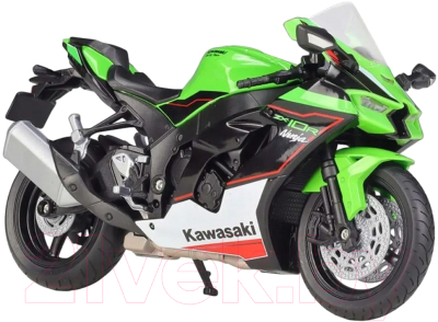 Масштабная модель мотоцикла Welly Kawasaki Ninja ZX-10R / 62204GW (зеленый)