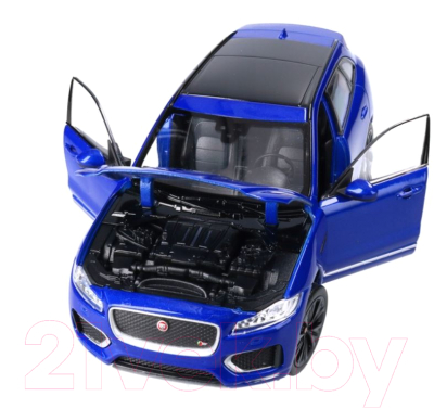 Масштабная модель автомобиля Welly Jaguar F-Pace / 24070W (синий)