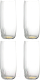 Набор стаканов Liberty Jones Alice / LJ0000144 (4шт, золото) - 