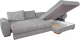 Миниатюра изображения товара Диван угловой Домовой Evento 4УСПЗм (Santos Light Grey)
