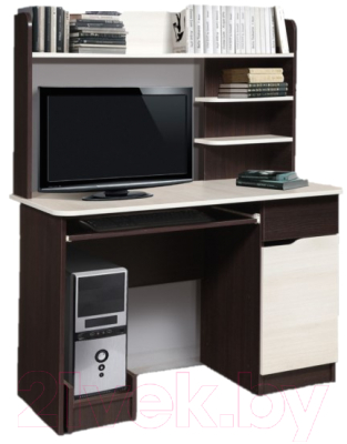Компьютерный стол Мебель-Класс Лидер МКД-211 (венге/ясень шимо светлый)