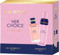 Парфюмерный набор La Rive Her Choice Woman Парфюмерная вода+Дезодорант (100мл+150мл) - 
