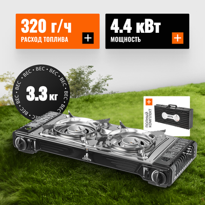 Плита туристическая Coyote MS-5800S (черный полуглянцевый) - 