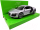Миниатюра изображения товара Масштабная модель автомобиля Welly Audi R8 Coupe / 22493W (серебристый)