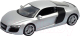 Масштабная модель автомобиля Welly Audi R8 Coupe / 22493W (серебристый) - 