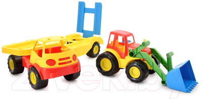 Набор игрушечной техники Zebra Toys С платформой / 15-5338 