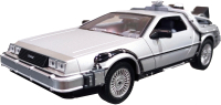 Масштабная модель автомобиля Welly DeLorean DMC-12 Назад в будущее / 22441FV-GW (серебристый) - 