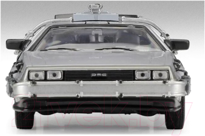 Масштабная модель автомобиля Welly DeLorean DMC-12 Назад в будущее / 22441FV-GW (серебристый)