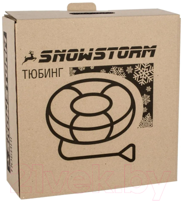 Тюбинг-ватрушка Snowstorm BZ-110 Full / W112933 (110см, красный/черный)
